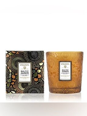 Voluspa Baltic Amber Candle FULL SIZE 9 Oz. From Japonica Collection! NEW IN BOX